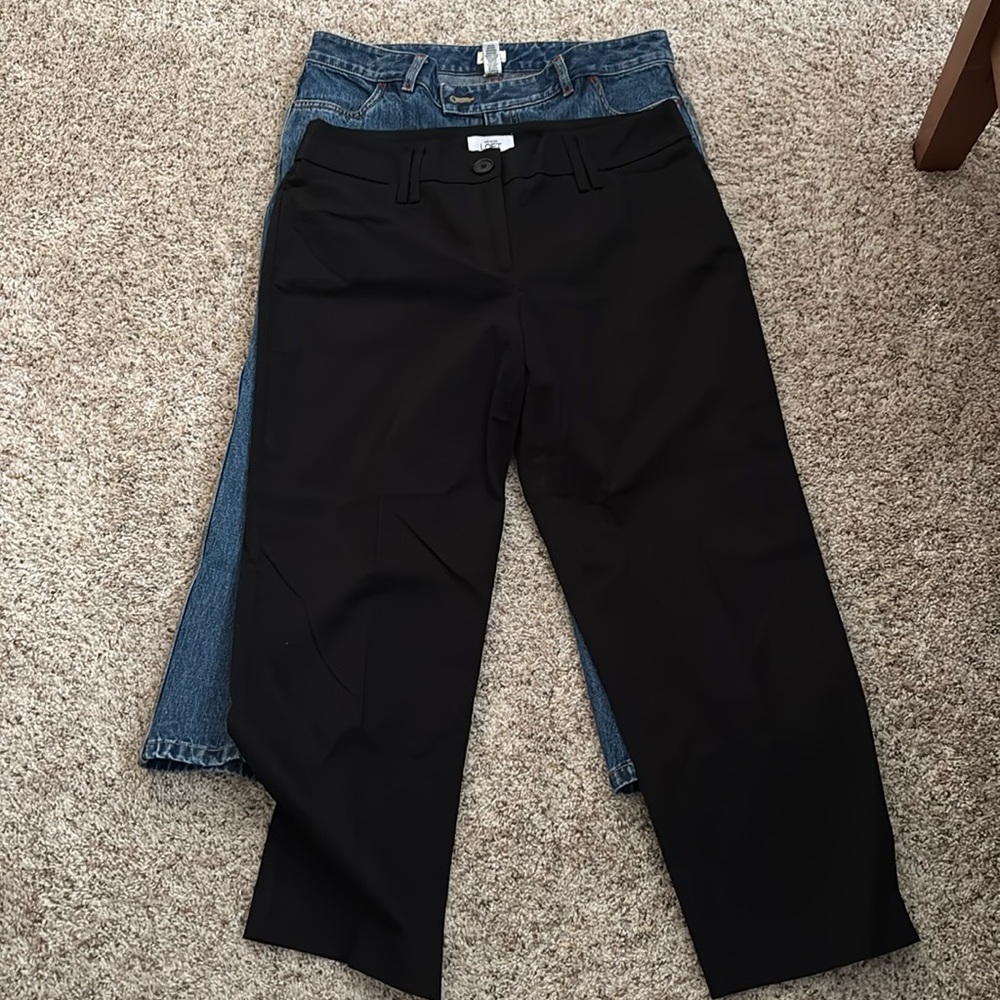 Loft and Bass Capri Crop Size 8  Spring Summert pant set of two